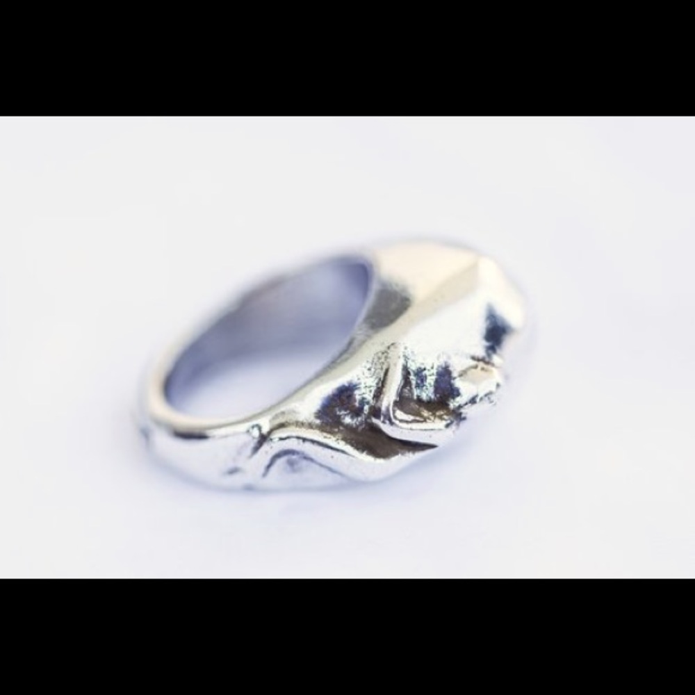 UNOde50 | MILEY | Engraved Silver Ring - NWT
